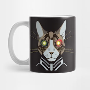 Cyborg Cat Portrait Mug